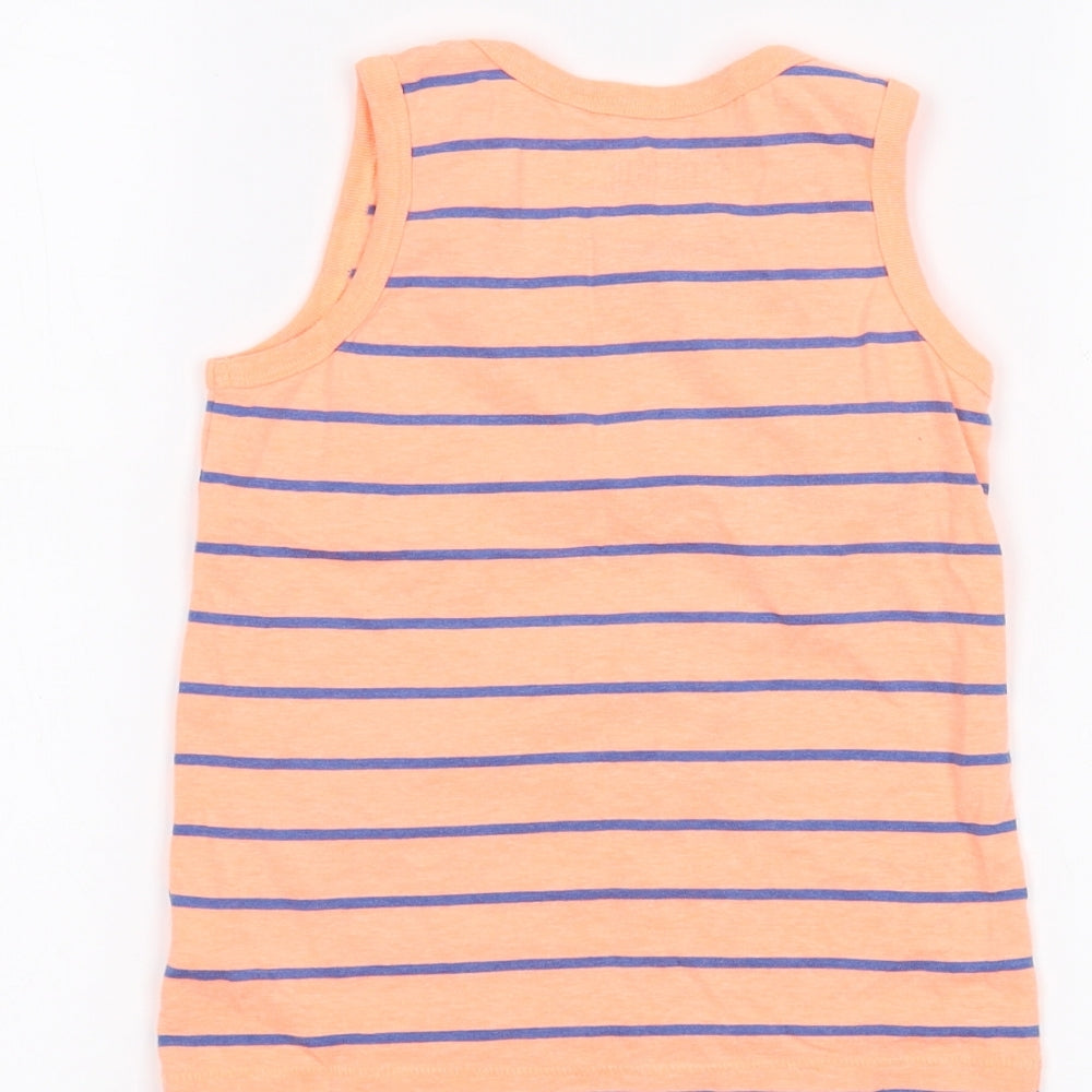 NEXT Boys Orange Striped  Basic Tank Size 5 Years