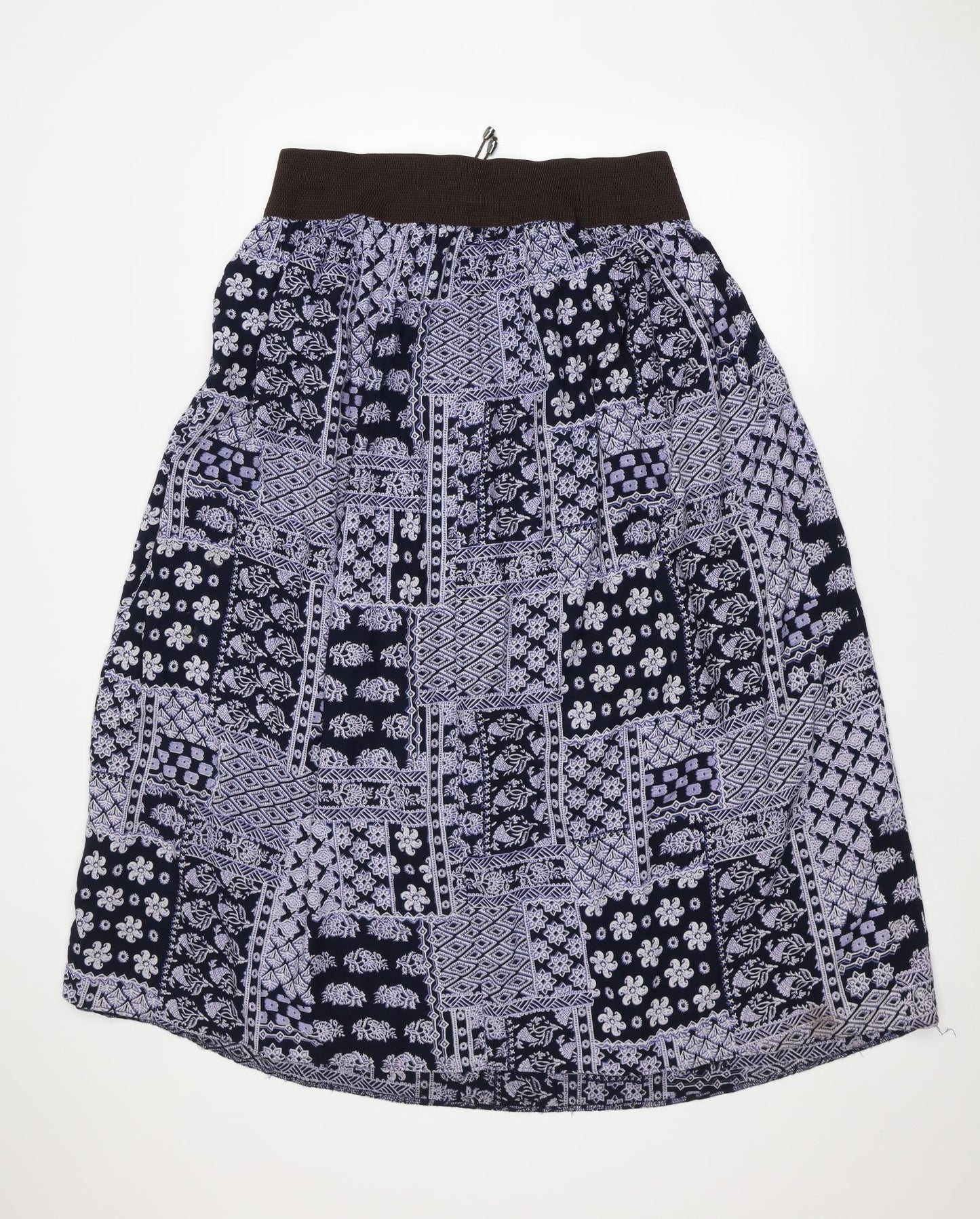 Peacocks Womens Blue Floral  A-Line Skirt Size 18