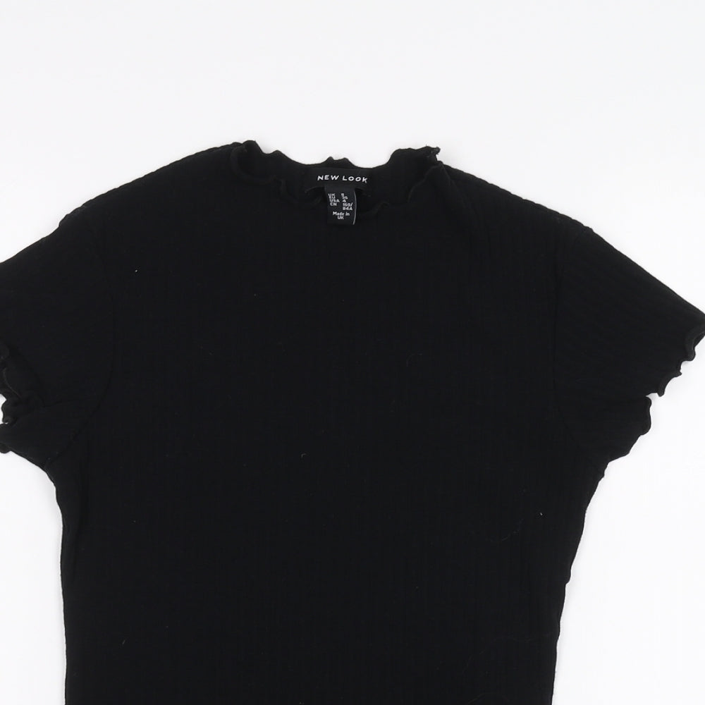 New Look Womens Black   Basic T-Shirt Size 8