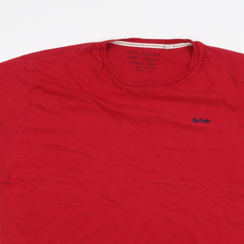 Lee Cooper Mens Red    T-Shirt Size XL