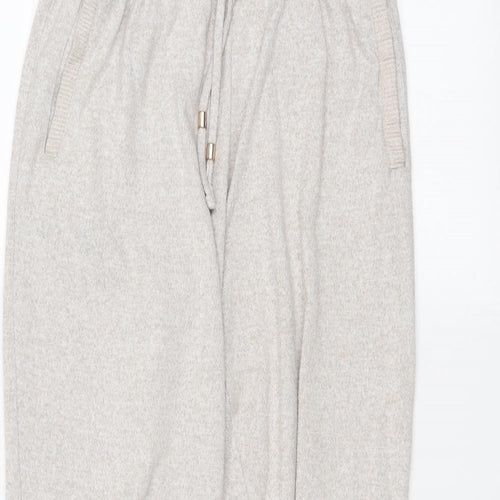 F&F Womens White   Sweatpants Trousers Size 8 L25 in