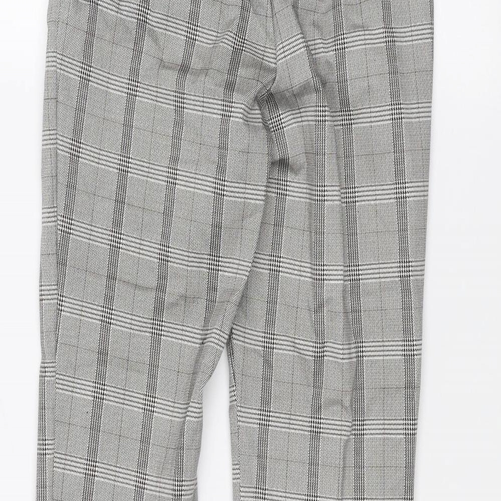 H&M Womens White   Trousers  Size 6 L26 in