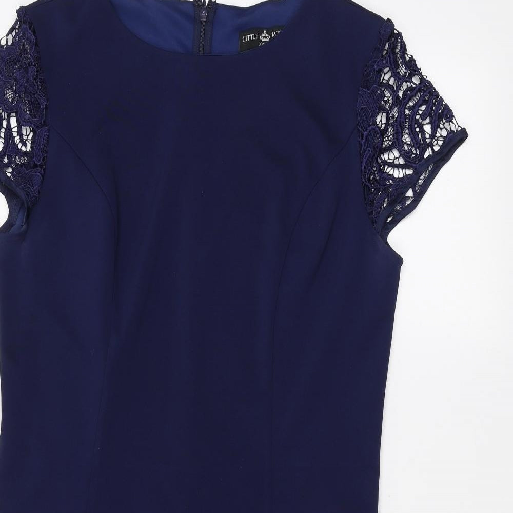 Little Misstress Womens Blue   Basic T-Shirt Size 16