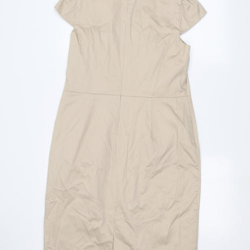 Savoir Womens Beige   Basic T-Shirt Size 16