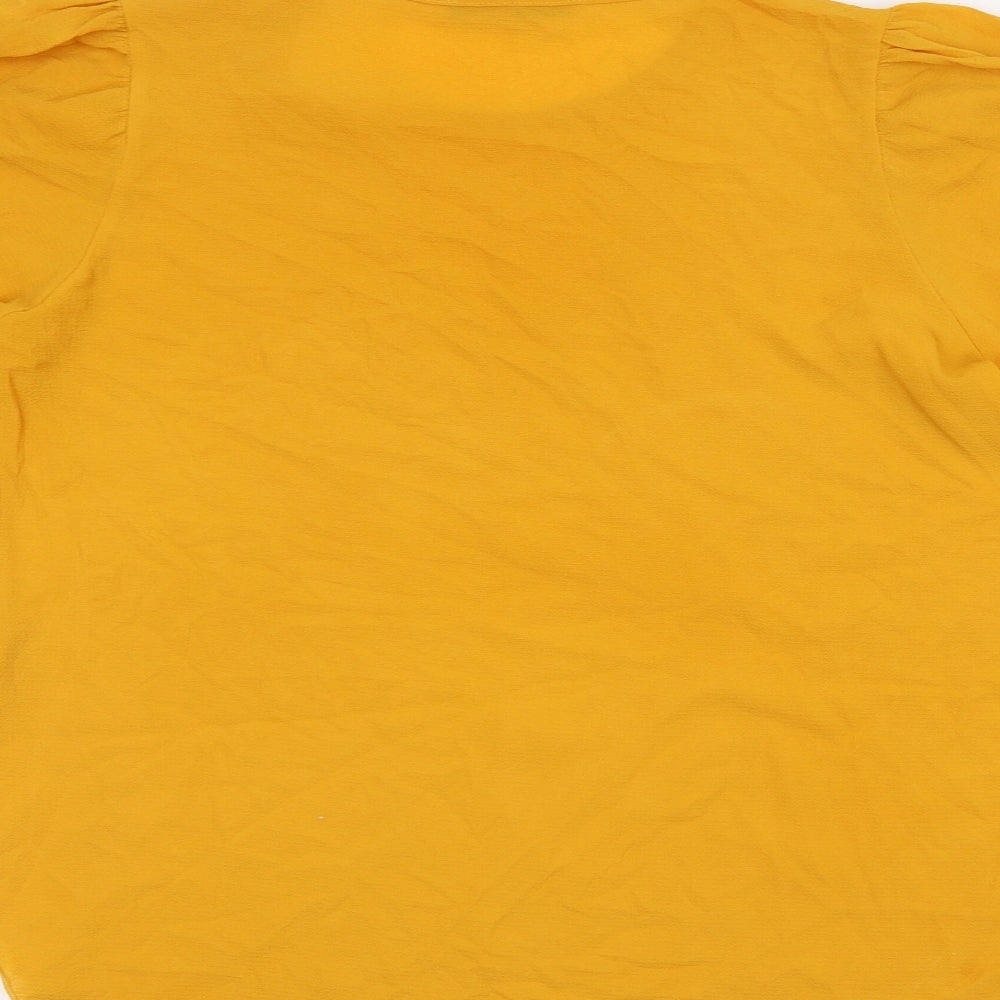 Quiz Womens Yellow   Basic Blouse Size 12