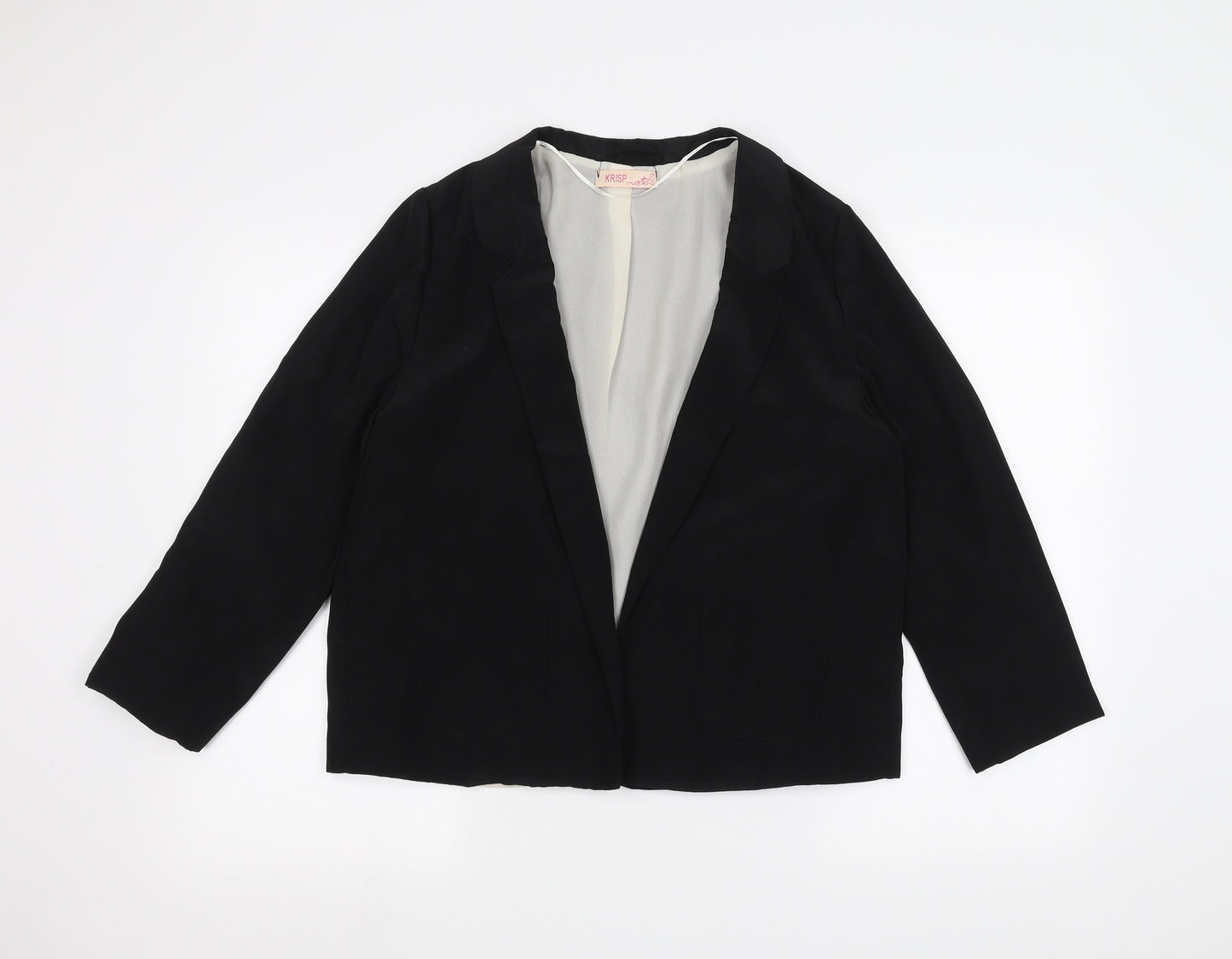Krisp Womens Black   Jacket  Size 14