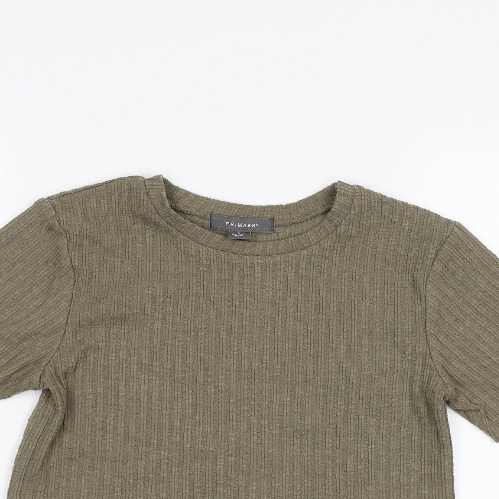 Primark Womens Green   Basic T-Shirt Size S
