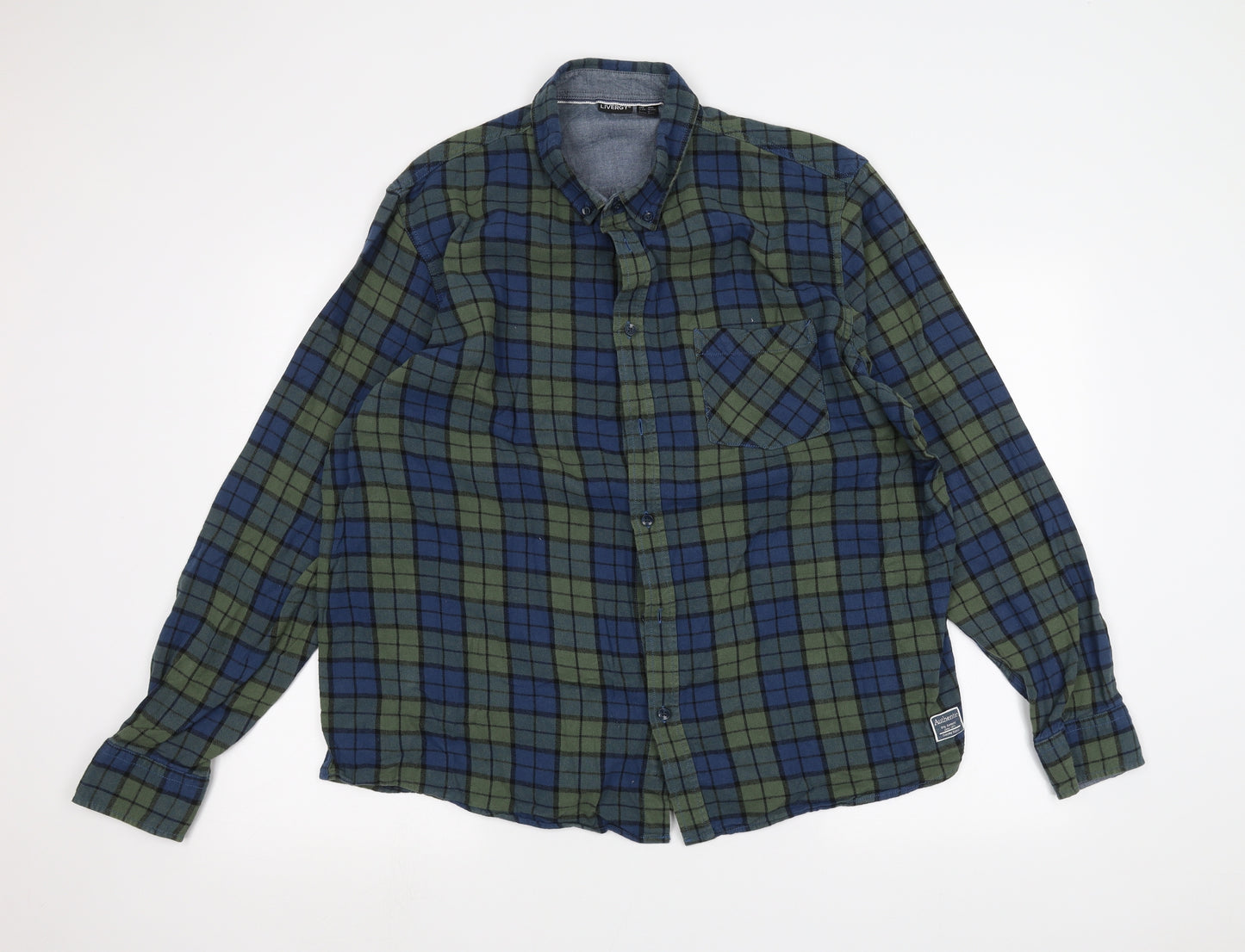 Livergy Mens Green    Dress Shirt Size 2XL