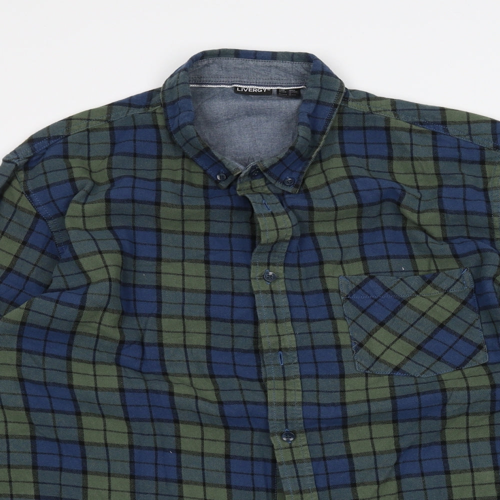 Livergy Mens Green    Dress Shirt Size 2XL