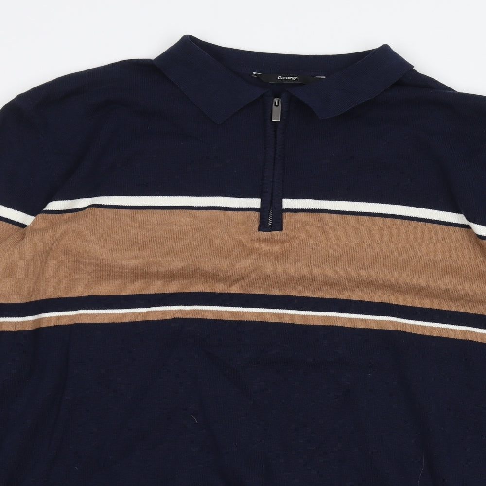 George Mens Blue    T-Shirt Size XL