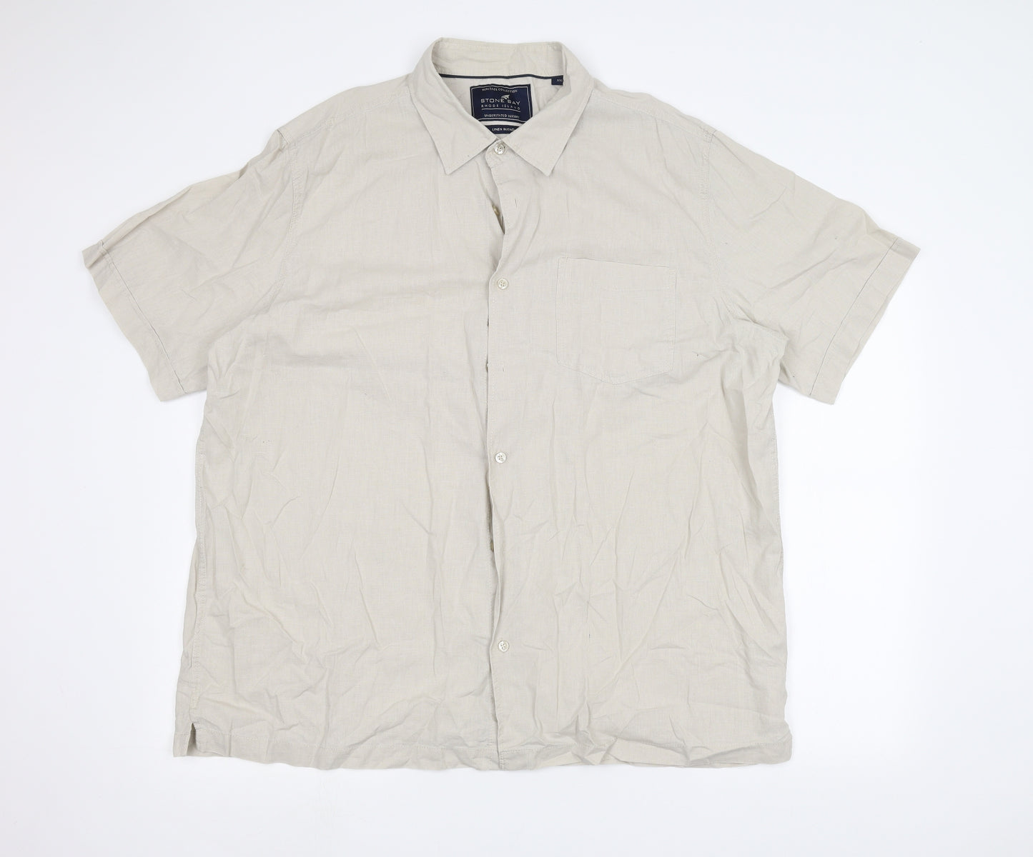 Stone bay Mens White    Dress Shirt Size 2XL