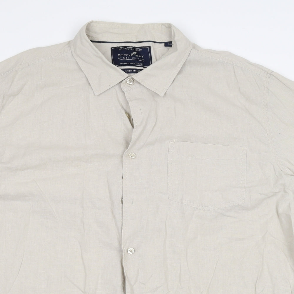 Stone bay Mens White    Dress Shirt Size 2XL