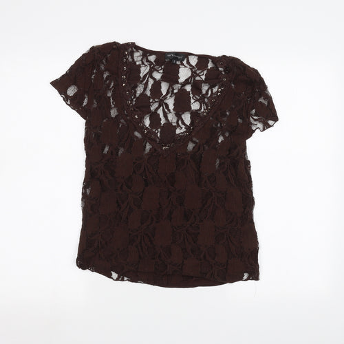Sky designs Womens Brown   Basic T-Shirt Size M