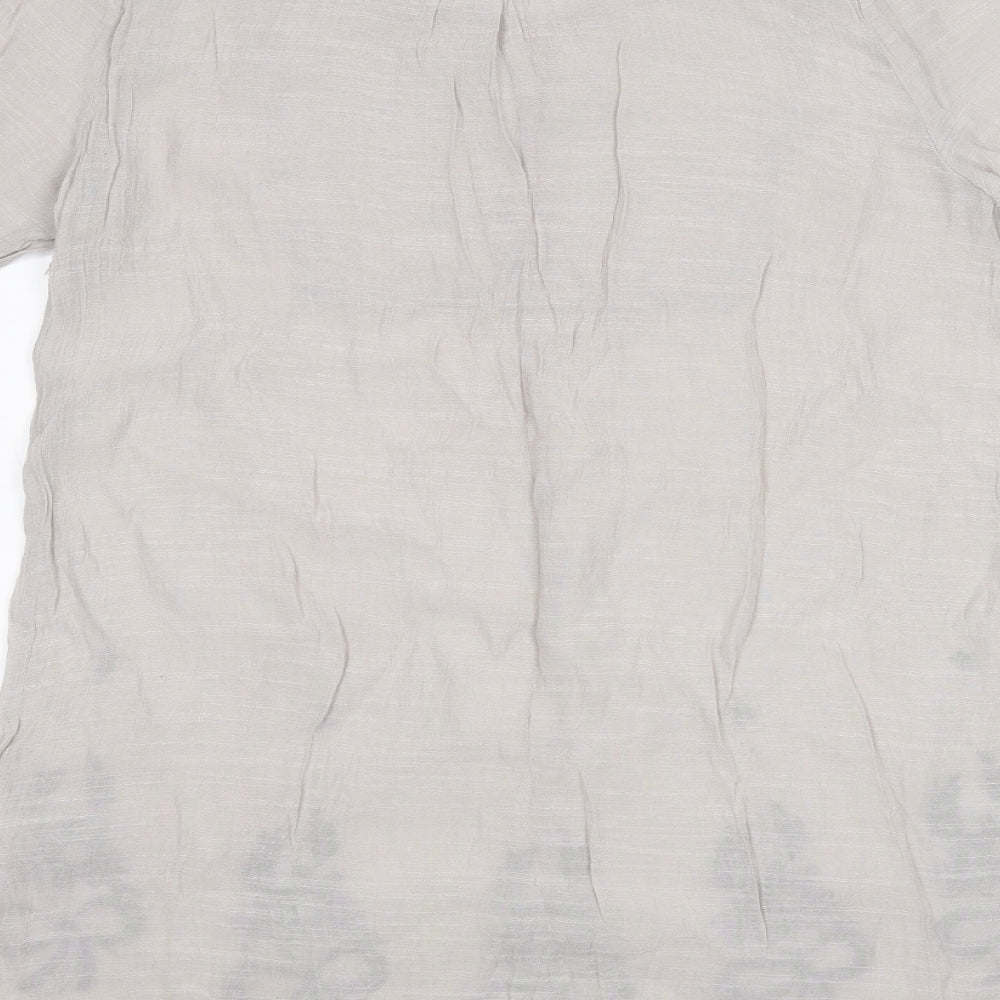 JUST ELEGANCE Womens Grey   Basic T-Shirt Size M