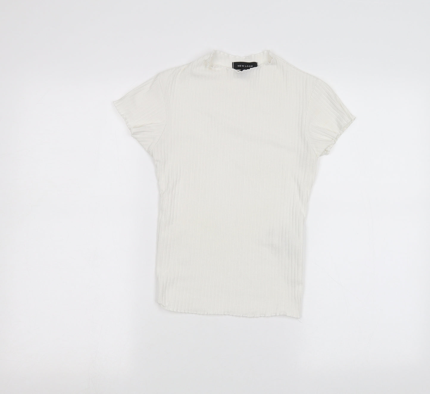 New Look Womens White   Basic T-Shirt Size 8