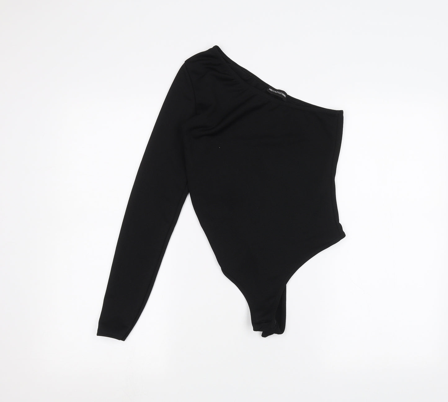 PRETTYLITTLETHING Womens Black   Bodysuit One-Piece Size 8