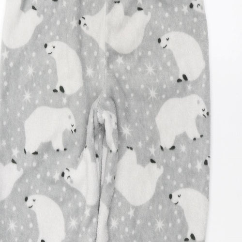 just like you Girls Grey   Sweatpants Trousers Size 8-9 Years - polar bear