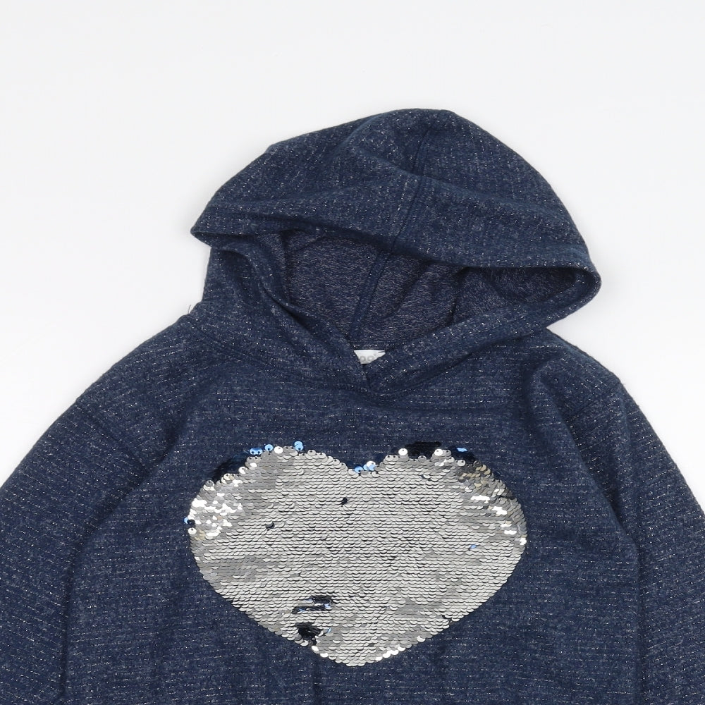 Blue Zoo Girls Blue   Pullover Hoodie Size 8-9 Years