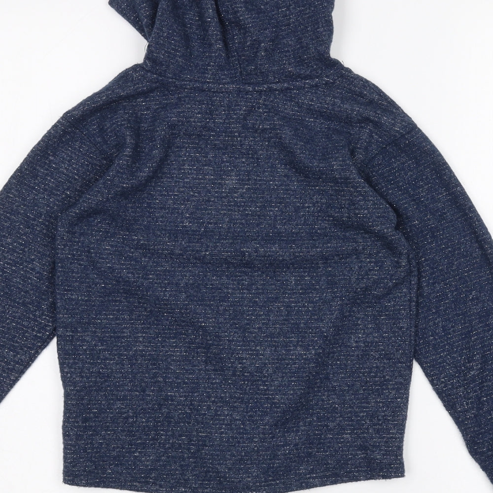 Blue Zoo Girls Blue   Pullover Hoodie Size 8-9 Years