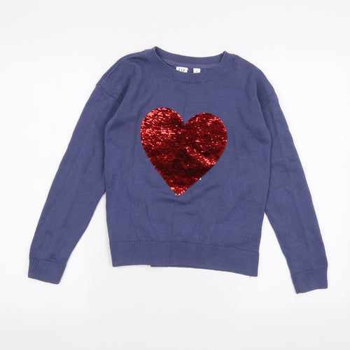Gap Girls Blue   Pullover Jumper Size M