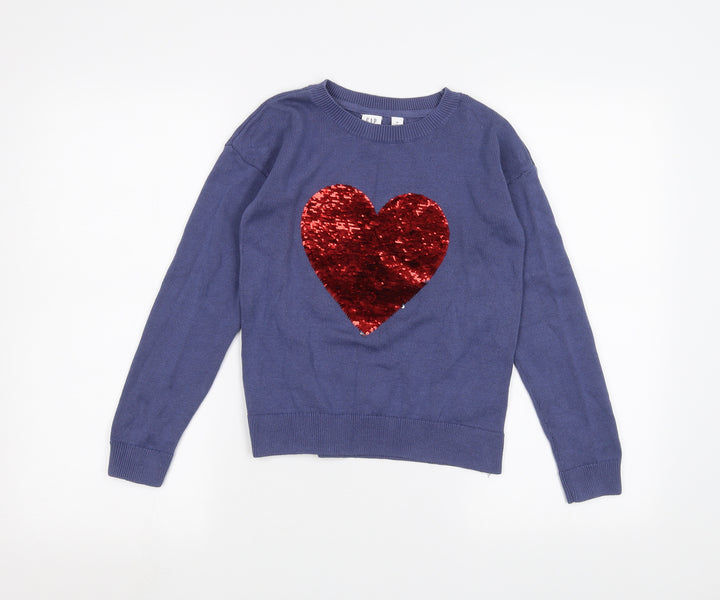 Gap Girls Blue   Pullover Jumper Size M