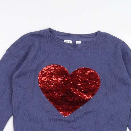 Gap Girls Blue   Pullover Jumper Size M