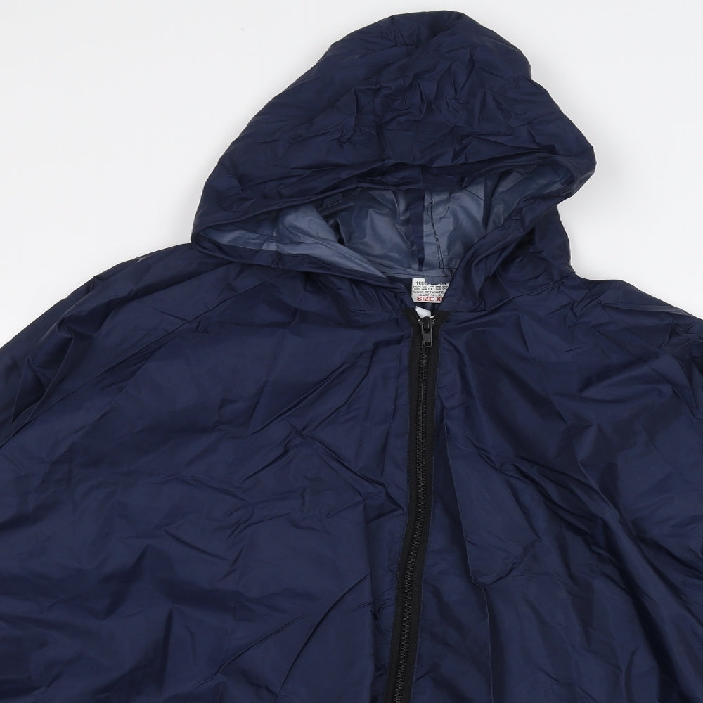 Preworn Mens Blue   Rain Coat Coat Size XL