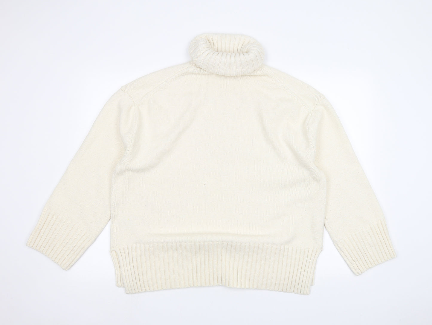 H&M Womens White   Pullover Jumper Size M