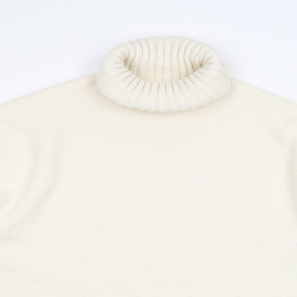 H&M Womens White   Pullover Jumper Size M