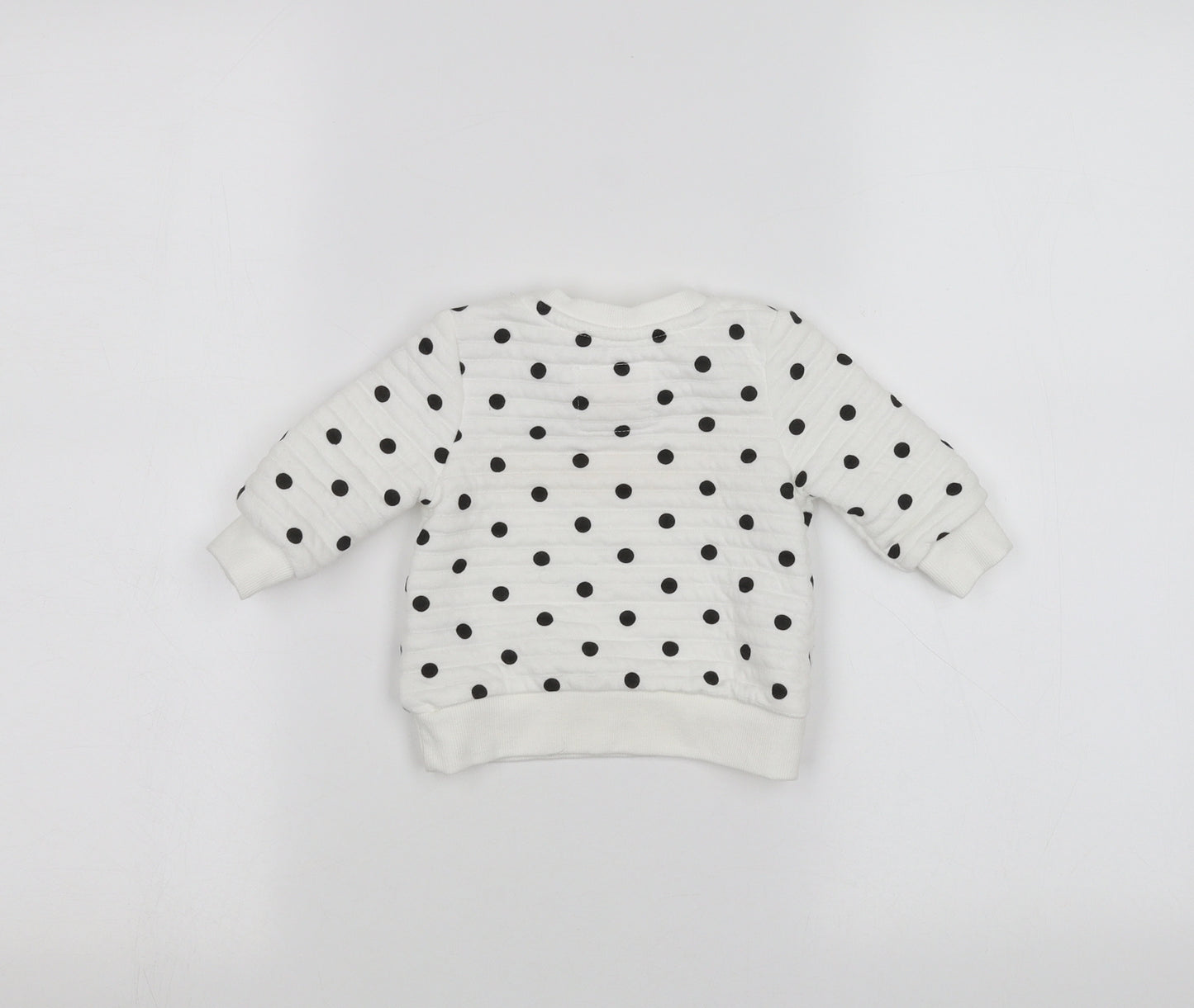 Primark Baby White Polka Dot  Pullover Jumper Size 3-6 Months