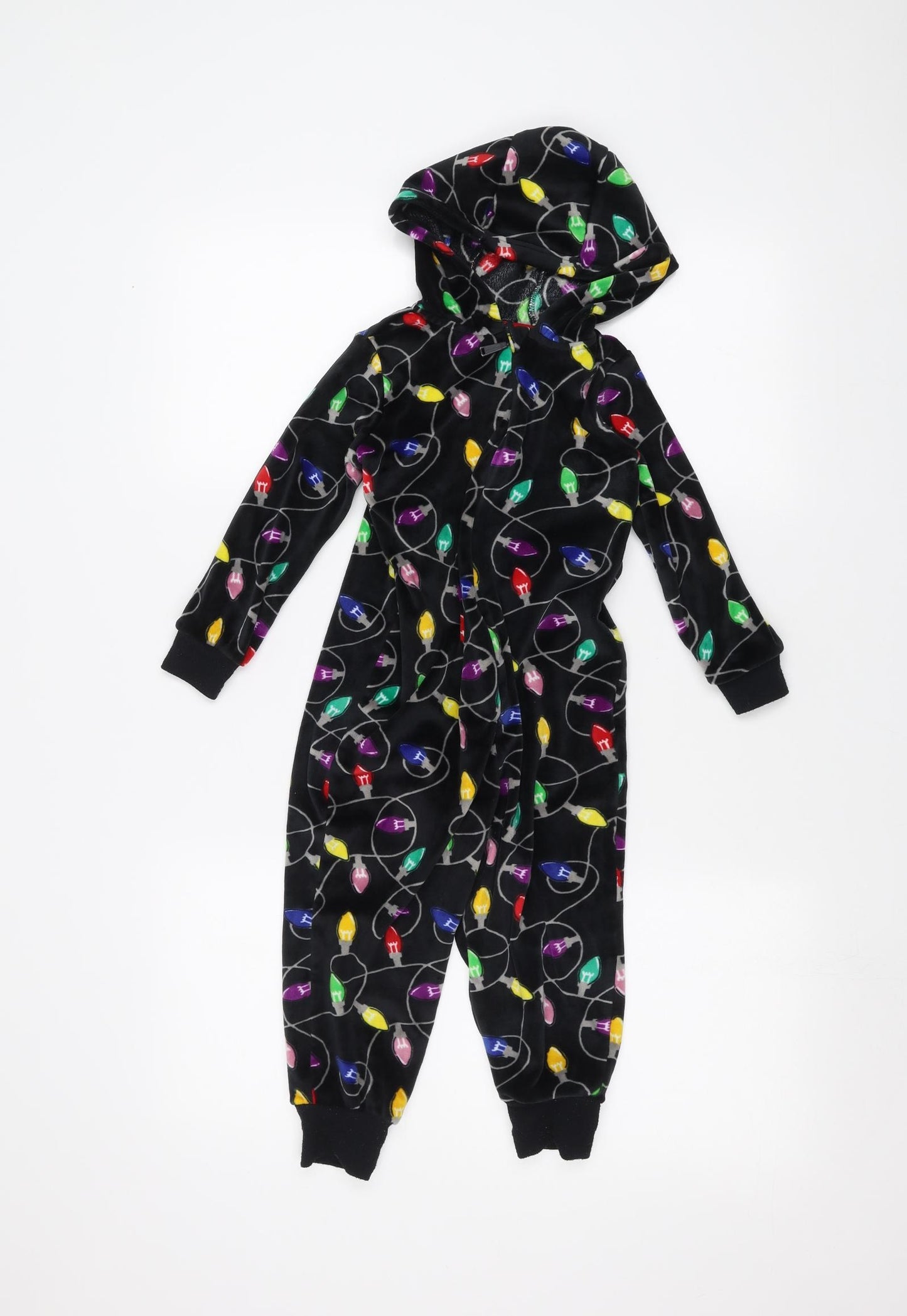TU Boys Black Solid   One Piece Size 3-4 Years  - Christmas lights