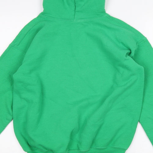 Gilden Girls Green   Pullover Hoodie Size 12 Years
