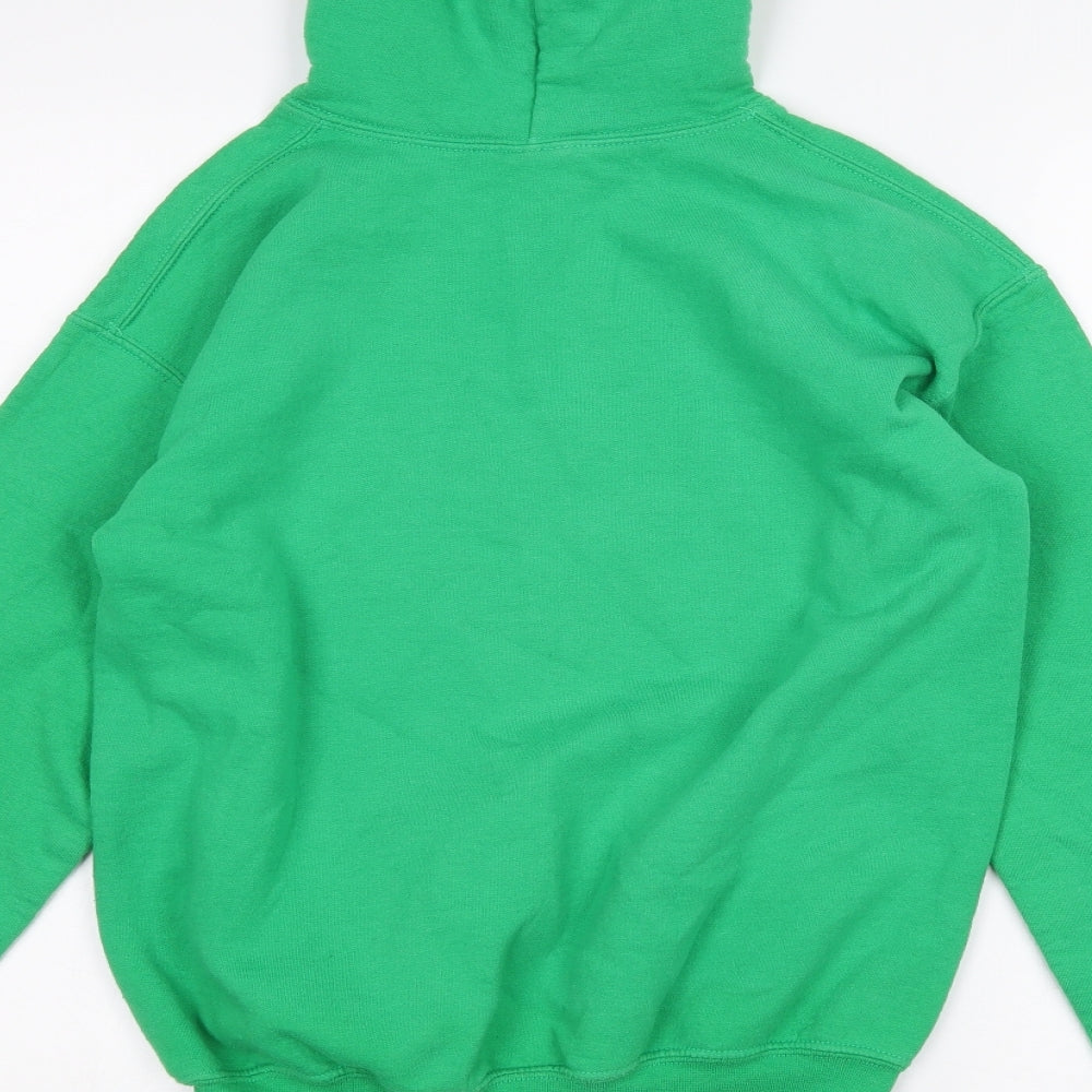 Gilden Girls Green   Pullover Hoodie Size 12 Years