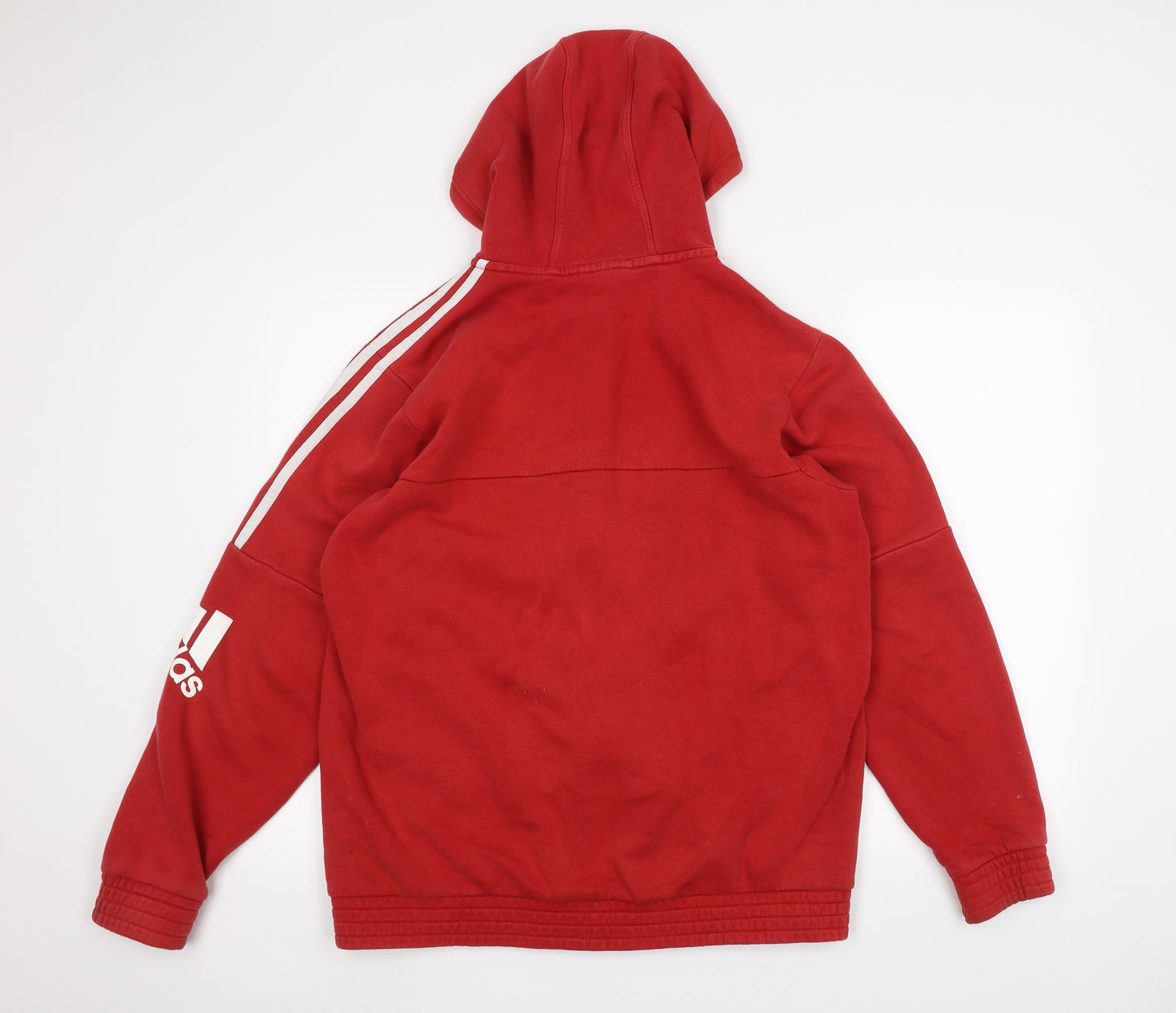adidas Mens Red   Full Zip Hoodie Size L