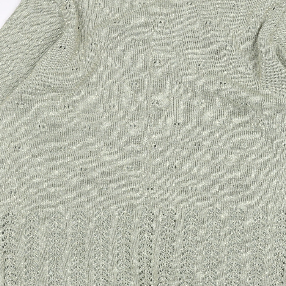 Fashion extra Womens Green   Cardigan Jumper Size 14
