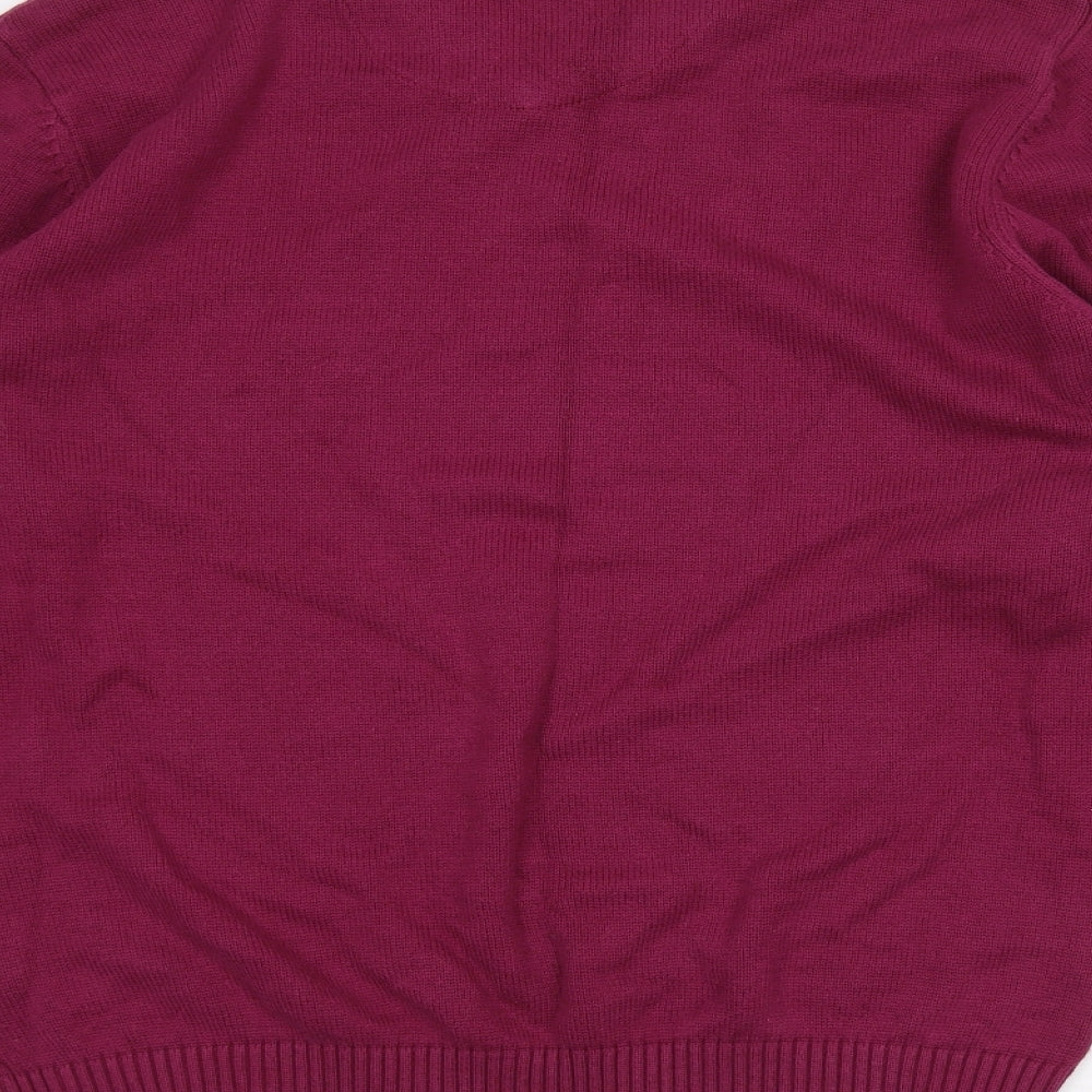 Maine New England Mens Purple   Pullover Jumper Size L