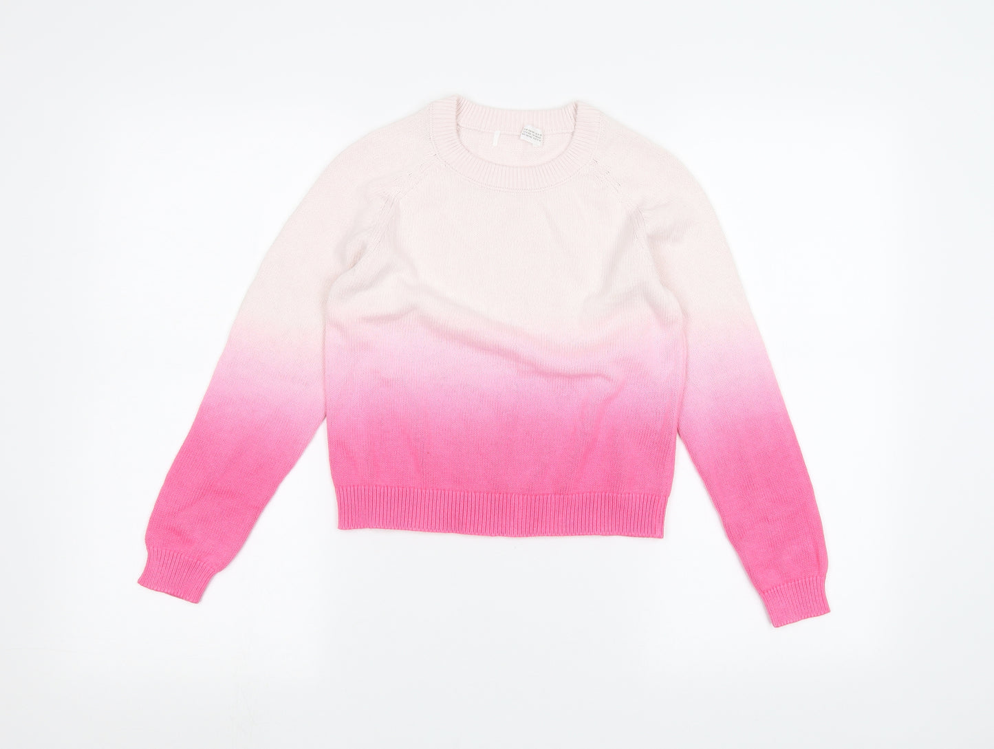 H&M Girls White   Pullover Jumper Size 9-10 Years