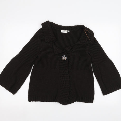 New Look Womens Brown   Jacket Coatigan Size 10