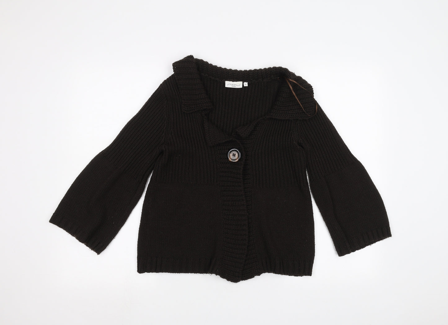 New Look Womens Brown   Jacket Coatigan Size 10