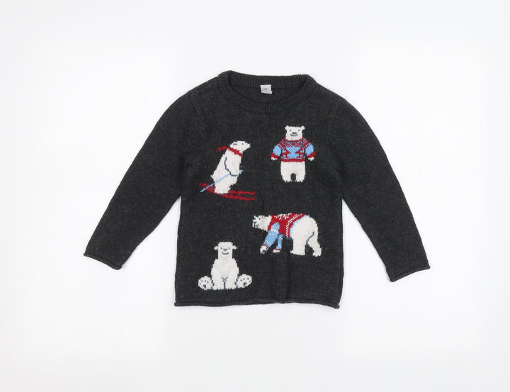 TU Girls Black   Pullover Jumper Size 3-4 Years
