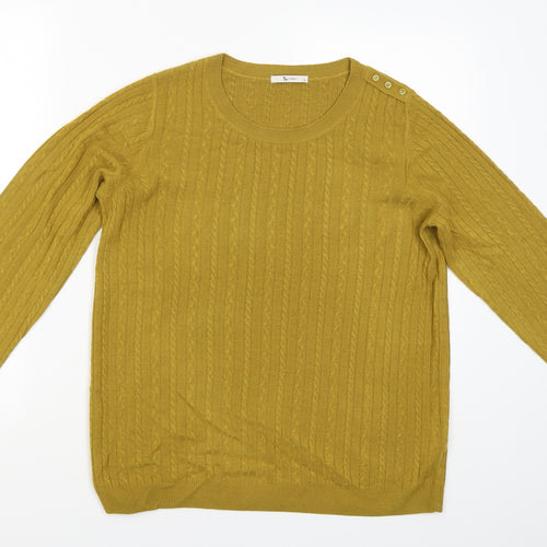 TU Womens Gold   Pullover Jumper Size 14