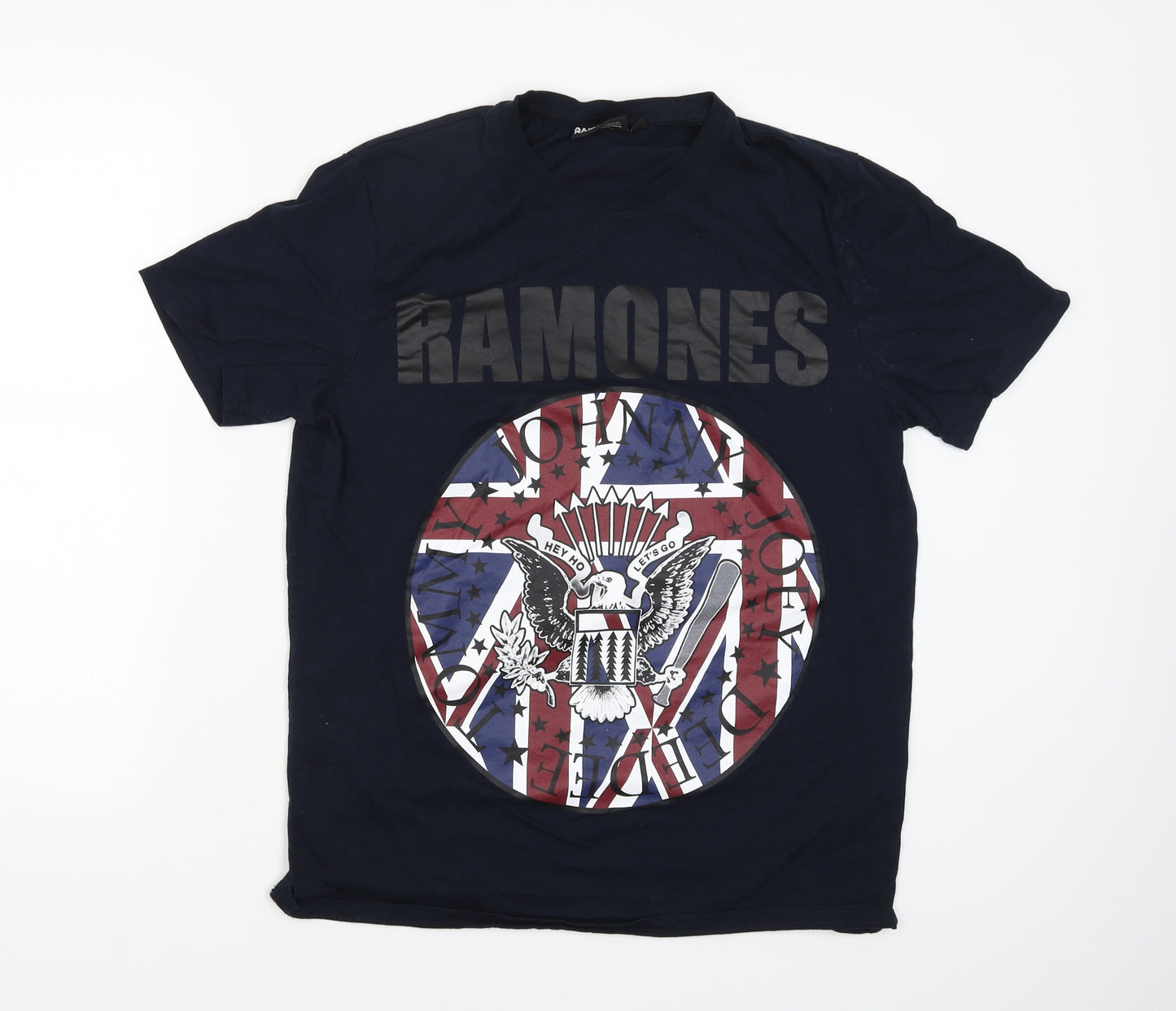 Pep&CO Mens Blue    T-Shirt Size L  - Ramones