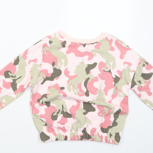 TU Boys Pink   Pullover Jumper Size 9 Years  - Unicorn Power