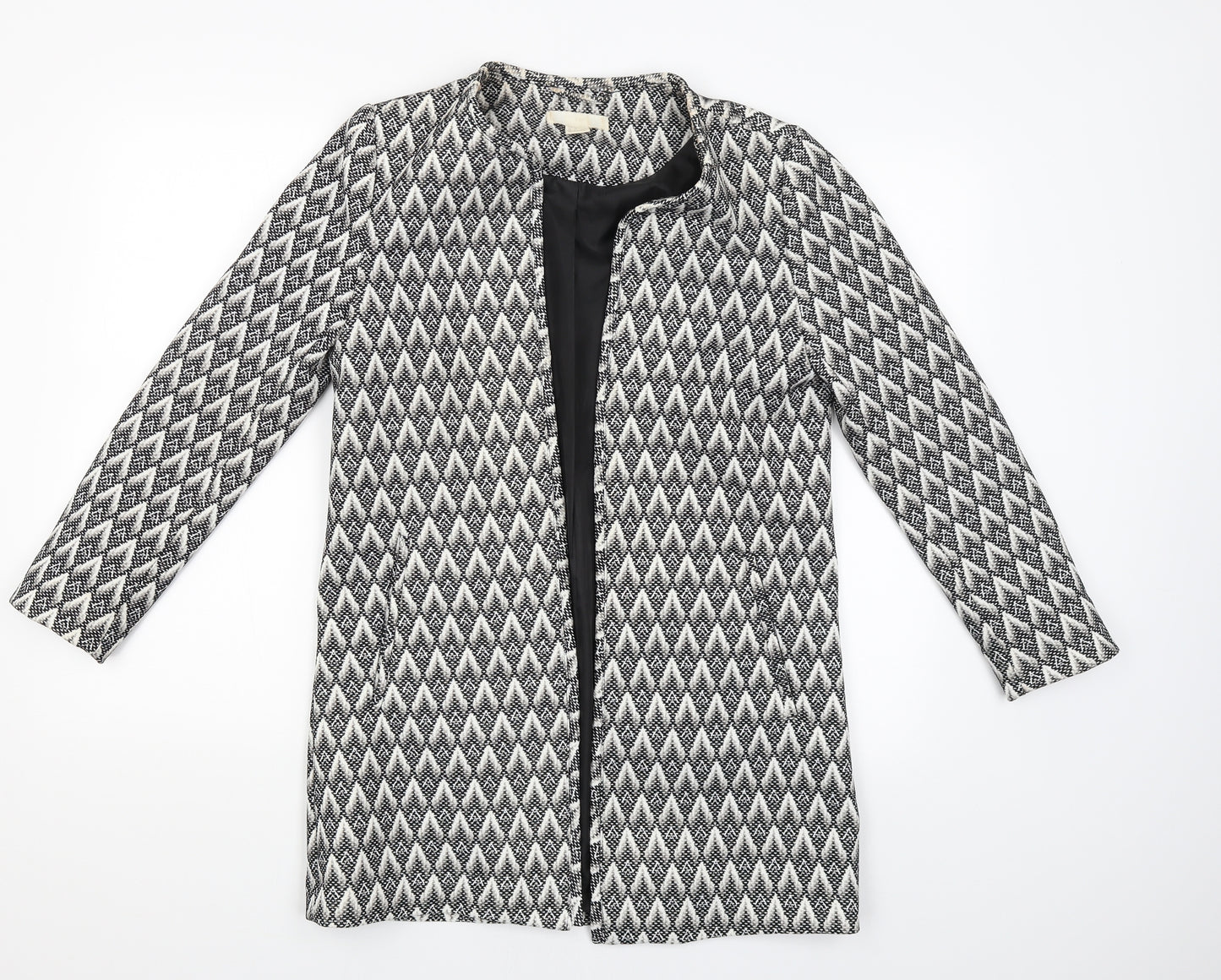 H&M Womens Black   Jacket Coat Size 8