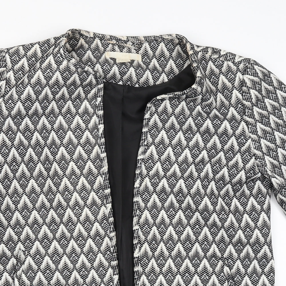 H&M Womens Black   Jacket Coat Size 8