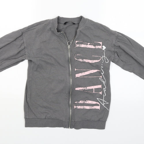 George Girls Grey   Full Zip Jumper Size 12-13 Years