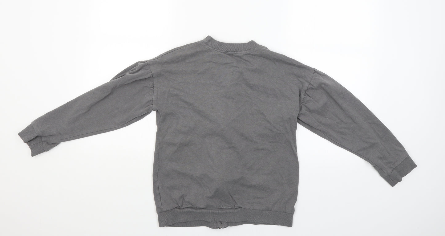 George Girls Grey   Full Zip Jumper Size 12-13 Years