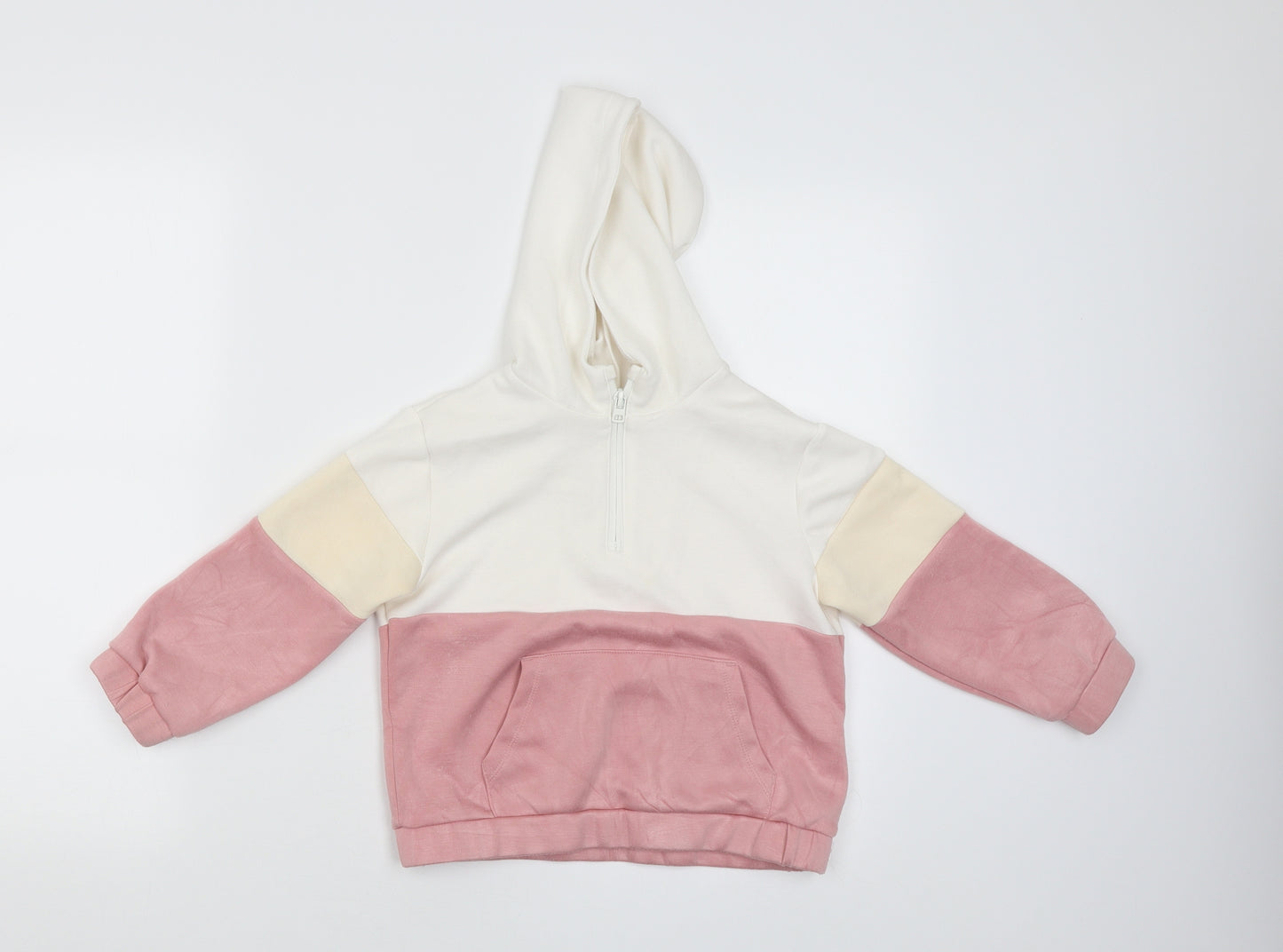 Zara Boys White   Pullover Hoodie Size 6-7 Years