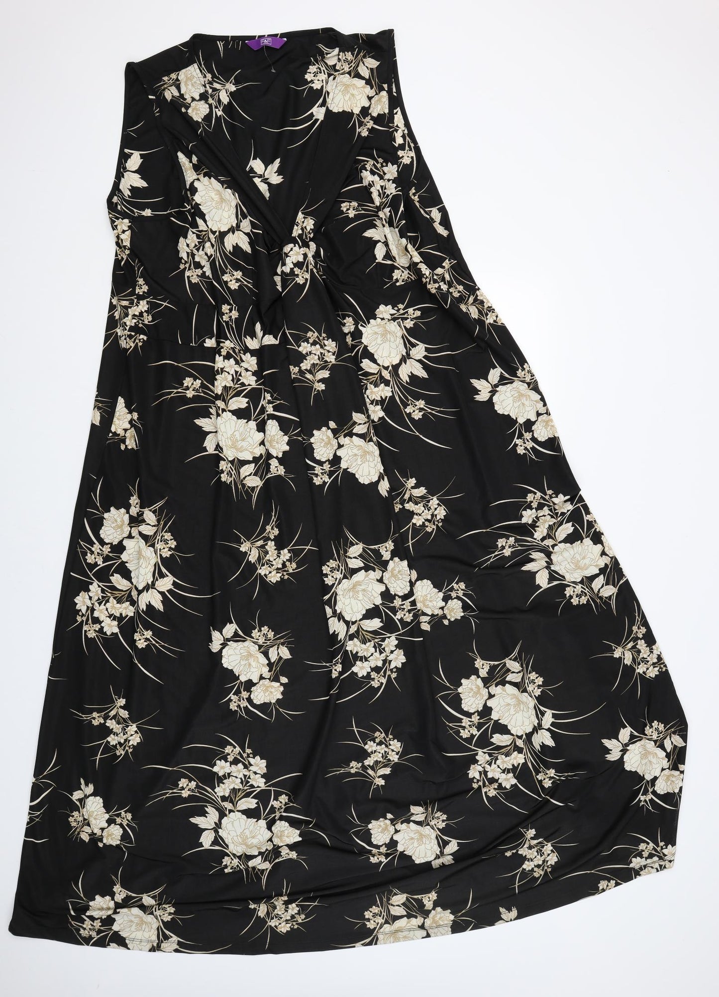 F&F Womens Black Floral  Tank Dress  Size 26