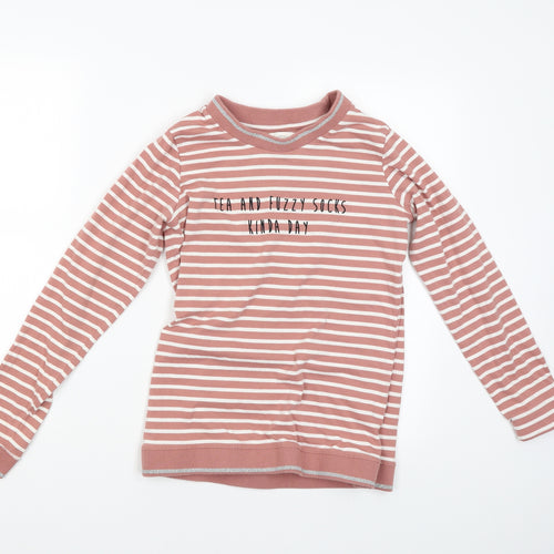 NEXT Womens Pink Striped  Pullover Jumper Size S  - Tea and Fuzzy Socks